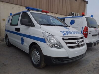 2026 Hyundai H1 Starex Ambulance 2.5L 4-Cylinder Petrol Engine White Orange Van GCC