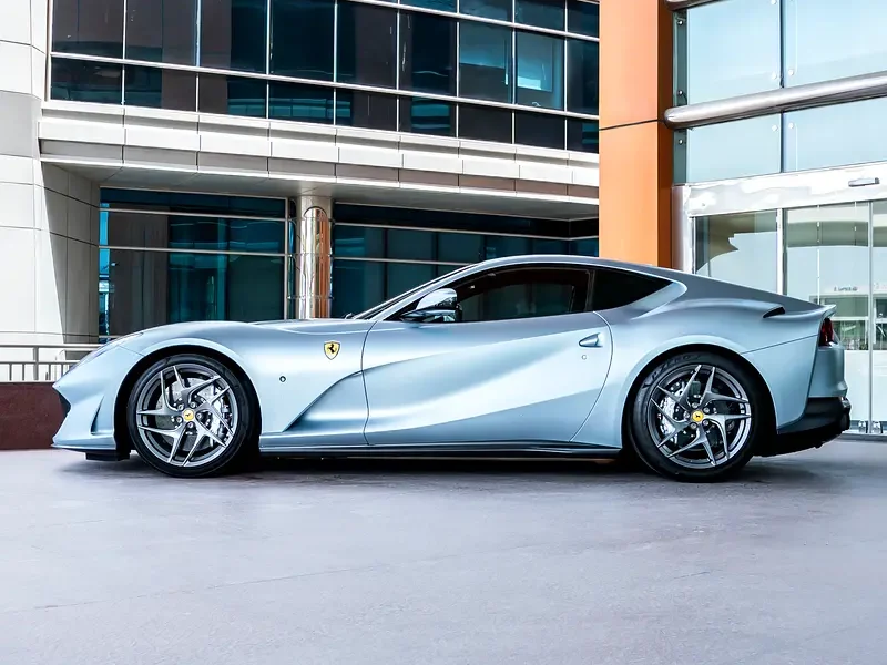2018 Ferrari 812 Superfast 6.5 liters V12 Petrol Engine Blue Black High-Performance Coupe