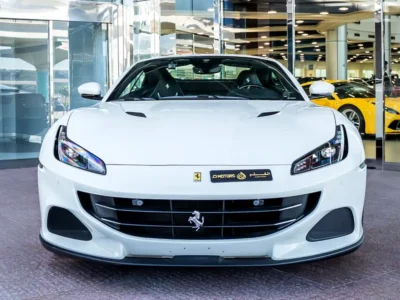 2022 Ferrari Portofino M 3.9 Litres V8 Twin Turbo Engine White Black Sports Car