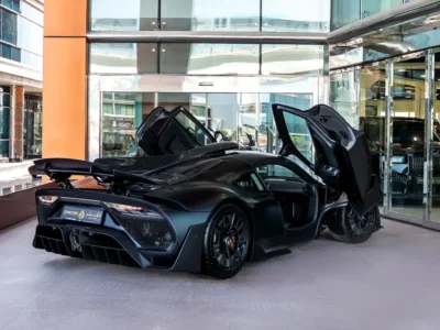 2024 Mercedes-Benz AMG ONE 1.6-liter turbocharged V6 Hybrid Engine Black Sports Car