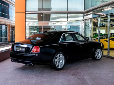 2010 Rolls-Royce Ghost Standard 6.6 Liters V12 Petrol Engine Black White Sedan GCC