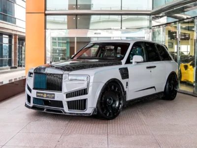 2025 Rolls-Royce Cullinan Black Badge Mansory 6.75-liter twin-turbo V12 Engine Grey Blue SUV