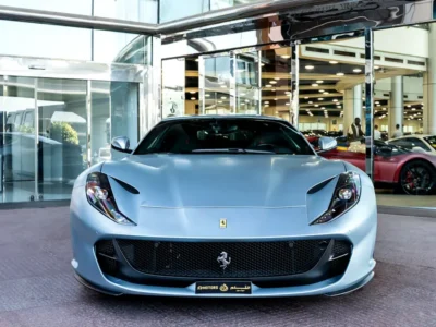 2018 Ferrari 812 Superfast 6.5 liters V12 Petrol Engine Blue Black High-Performance Coupe