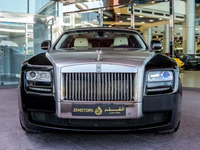 2010 Rolls-Royce Ghost Standard 6.6 Liters V12 Petrol Engine Black White Sedan GCC