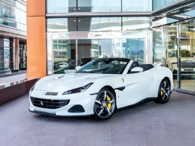2022 Ferrari Portofino M 3.9 Litres V8 Twin Turbo Engine White Black Sports Car