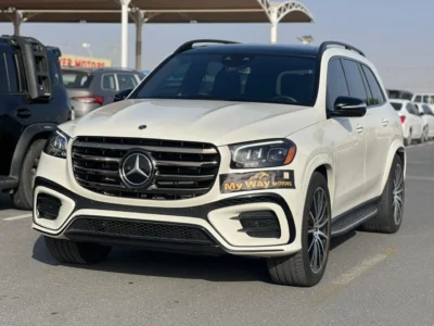 2024 Mercedes-Benz GLS 580 4MATIC 4.0-liter Twin-Turbocharged V8 Engine White Grey SUV