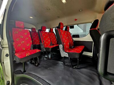 2022 Toyota Hiace GL 3.5 Litres V6 Petrol Engine White Red Passenger Van GCC Specs