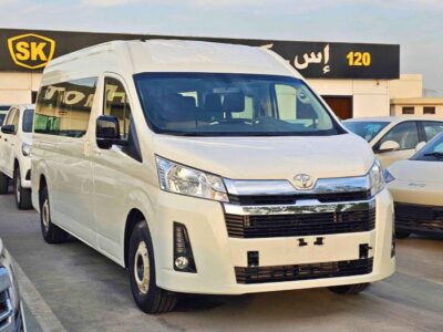 2019 Toyota Hiace GL 2.8L 4 Cylinder Turbodiesel Engine White Beige Passenger Van GCC