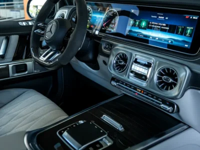 2026 Mercedes-Benz G-Class G 63 AMG 4.0-liter Twin-Turbocharged V8 Engine Green White SUV