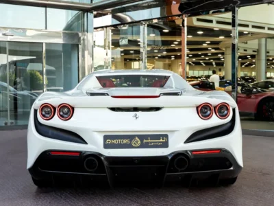 2021 Ferrari F8 Spider 3.9-liter twin-turbocharged V8 Petrol Engine White Red Sports Car