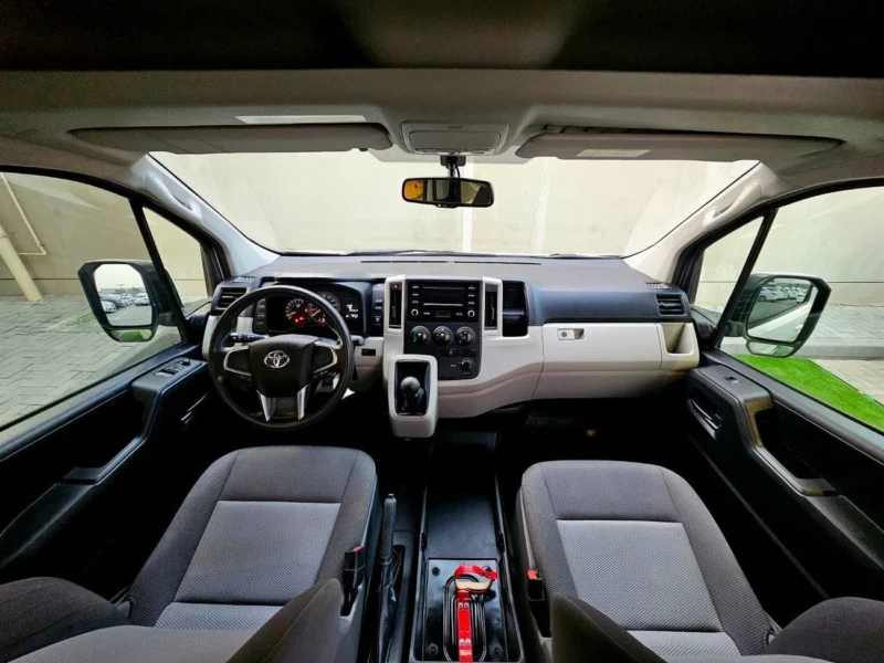 2019 Toyota Hiace GL 3.5 Litres V6 Petrol Engine White Grey Passenger Van GCC Specs