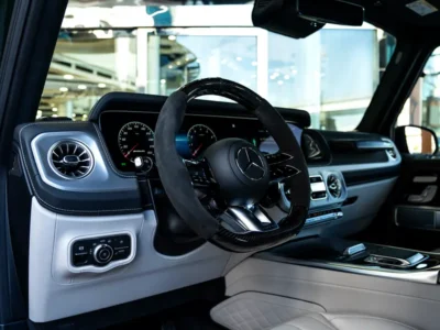 2026 Mercedes-Benz G-Class G 63 AMG 4.0-liter Twin-Turbocharged V8 Engine Green White SUV