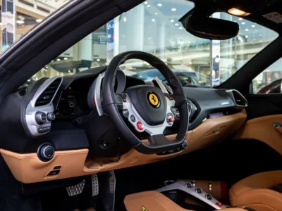 2018 Ferrari 488 GTB 3.9-liter Twin-Turbocharged V8 TAILOR MADE 1 OF 1 Bronze Beige Coupe