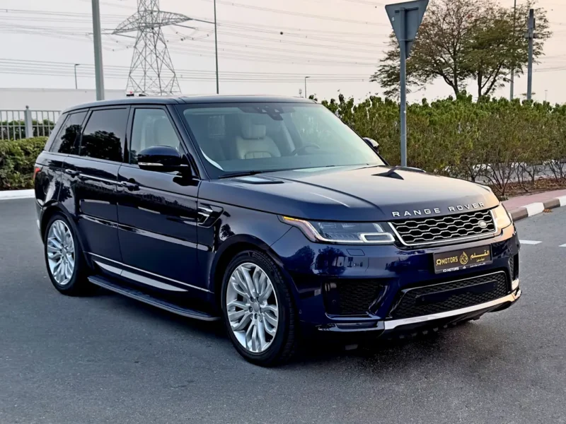 2020 Land Rover Range Rover Sport HSE 3.0L V6 Supercharged Petrol Engine Blue Beige SUV