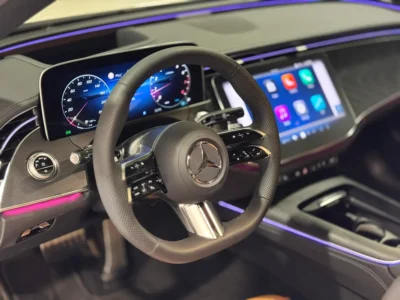 2026 Mercedes-Benz E200 2.0-liter Turbocharged 4 Cylinder Engine White Tan Sedan