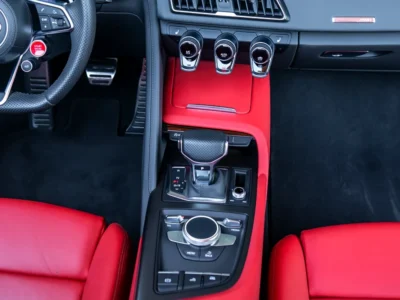 2023 Audi R8 Spyder 5.2-liter V10 PERFORMANCE Green Red Luxury Sports Car