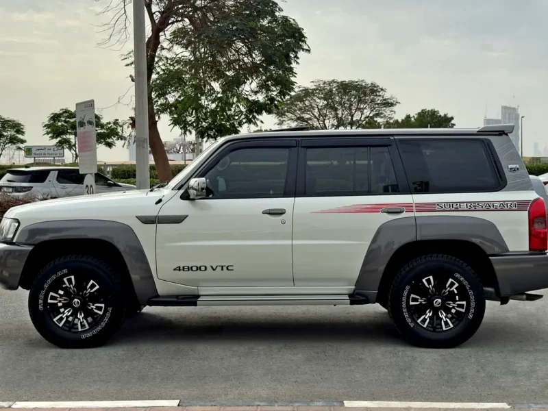2024 Nissan Patrol Safari Super Safari Al Ostoura 4.8L 6 Cylinder Engine White Red SUV