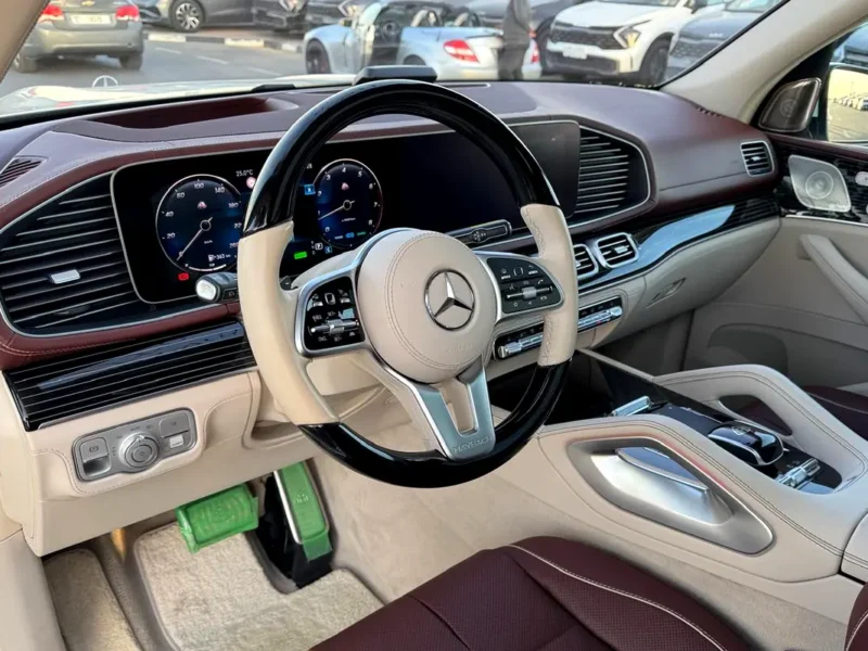 2023 Mercedes-Maybach GLS 600 4MATIC 4.0L twin-turbo V8 Petrol Engine White Brown SUV