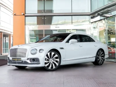 2020 Bentley Flying Spur First Edition 6.0 Liter W12 Petrol Engine White Red GCC Specs