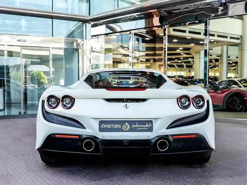 2021 Ferrari F8 Tributo 3.9L Twin-Turbocharged Petrol White Red Sports Car