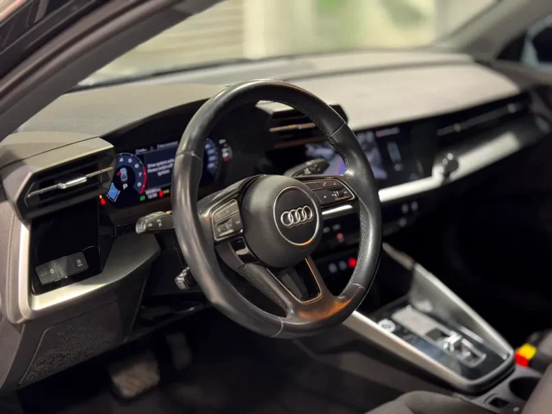 2023 Audi A3 35 TFSI 1.5L 4 Cylinder Turbocharged Petrol Engine Black Grey Sedan