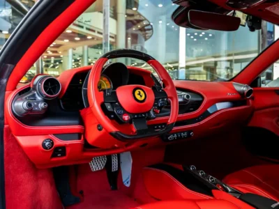 2021 Ferrari F8 Tributo 3.9L Twin-Turbocharged Petrol White Red Sports Car