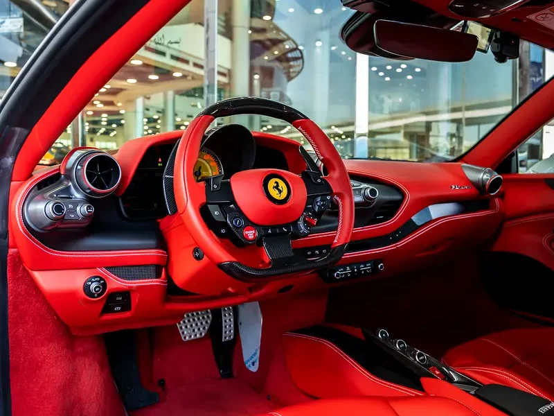 2021 Ferrari F8 Tributo 3.9L Twin-Turbocharged Petrol White Red Sports Car