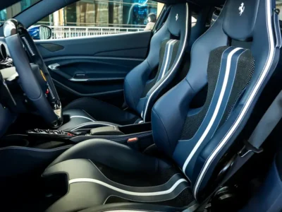 2021 Ferrari F8 Tributo 3.9L Twin-Turbocharged Petrol Blue Black Sports Car