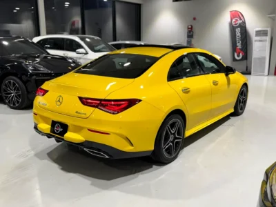 2023 Mercedes-Benz CLA-Class CLA250 4MATIC 2.0L inline-4 engine Yellow Black Sedan