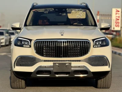 2023 Mercedes-Maybach GLS 600 4MATIC 4.0L twin-turbo V8 Petrol Engine White Brown SUV