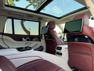 2023 Mercedes-Maybach GLS 600 4MATIC 4.0L twin-turbo V8 Petrol Engine White Brown SUV