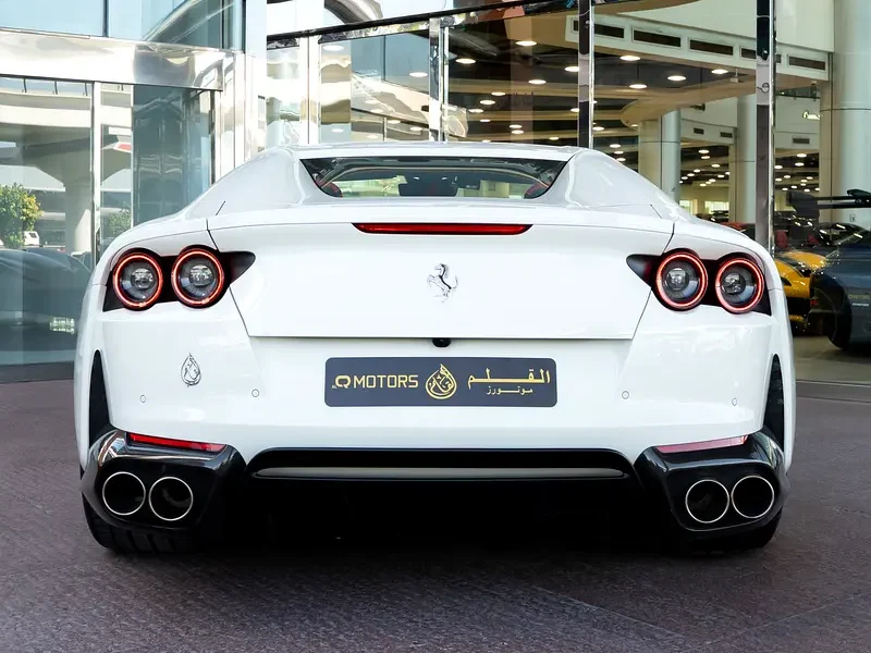 2023 Ferrari 812 GTS 6.5 Liter 12 Cylinders Petrol Engine White Red Sports Car