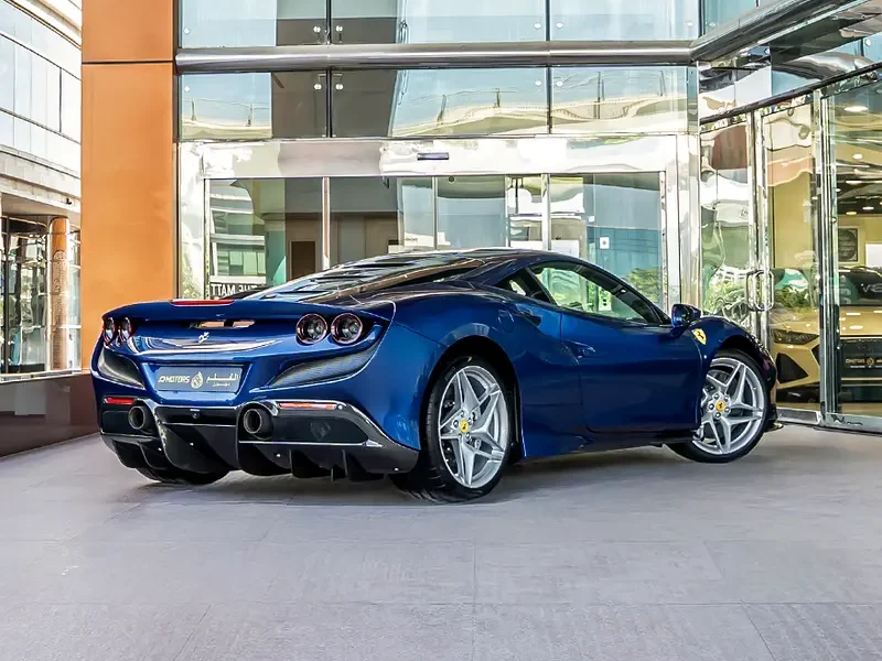2021 Ferrari F8 Tributo 3.9L Twin-Turbocharged Petrol Blue Black Sports Car