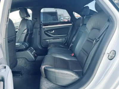 2009 Audi A8 L 4.2-liter V8 Petrol Engine White Black 4-Door Long Wheelbase Sedan
