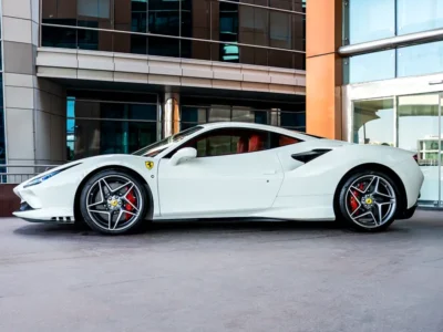2021 Ferrari F8 Tributo 3.9L Twin-Turbocharged Petrol White Red Sports Car