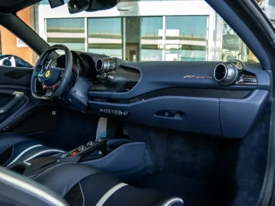 2021 Ferrari F8 Tributo 3.9L Twin-Turbocharged Petrol Blue Black Sports Car