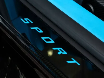 2019 Bugatti Chiron Standard 8.0-liter 16-Cylinder Petrol Engine Grey Blue Sports Car