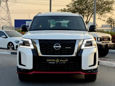 2023 Nissan Patrol Nismo 5.6-liter V8 Petrol Engine White Red SUV GCC Specs
