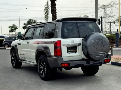 2024 Nissan Patrol Safari Super Safari Al Ostoura 4.8L 6 Cylinder Engine White Red SUV