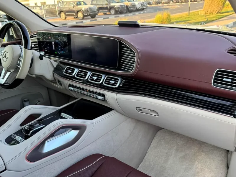 2023 Mercedes-Maybach GLS 600 4MATIC 4.0L twin-turbo V8 Petrol Engine White Brown SUV