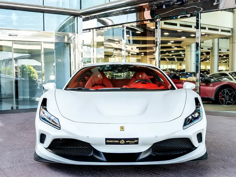 2021 Ferrari F8 Tributo 3.9L Twin-Turbocharged Petrol White Red Sports Car