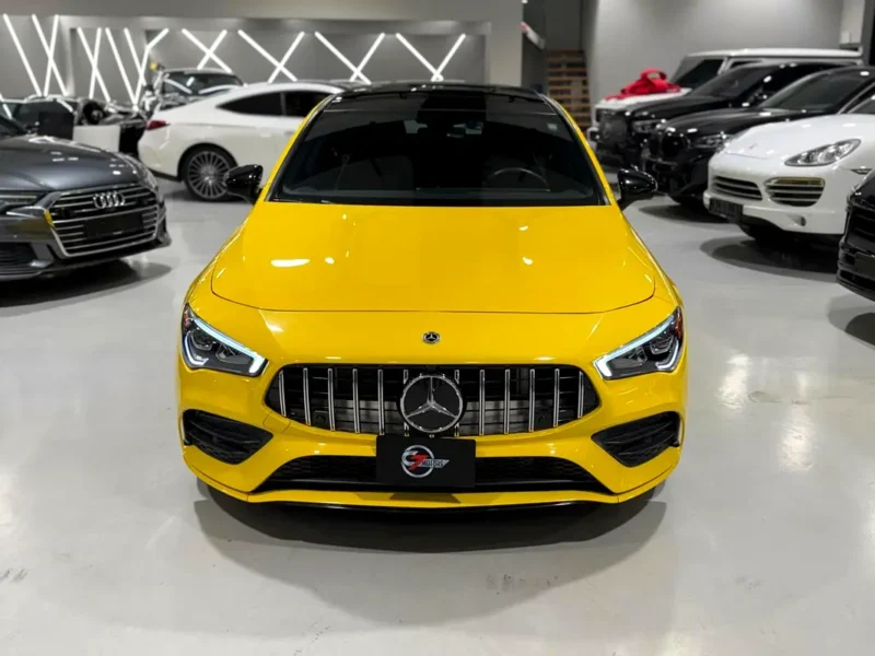 2023 Mercedes-Benz CLA-Class CLA250 4MATIC 2.0L inline-4 engine Yellow Black Sedan