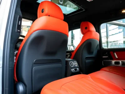 2026 Mercedes-Benz AMG G 63 4.0-liter V8 Biturbo Petrol Engine White Orange SUV