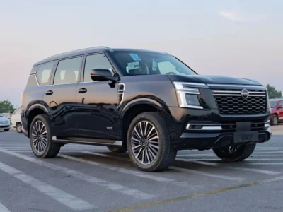 2026 Nissan Patrol LE Platinum 3.5 liters V6 Twin-Turbocharged Engine Black Red SUV