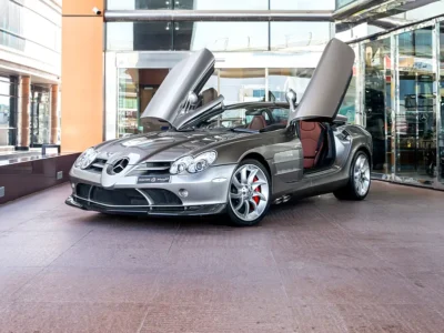 2009 McLaren SLR MERCEDES 5.4 Litres V8 Petrol Engine Silver Tan Sports Car