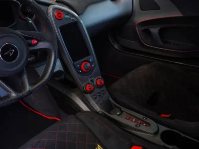 2015 McLaren P1 3.8-liter Twin-Turbocharged V8 Engine Grey Black Sports Car