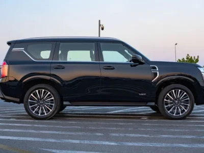 2026 Nissan Patrol LE Platinum 3.5 liters V6 Twin-Turbocharged Engine Black Red SUV