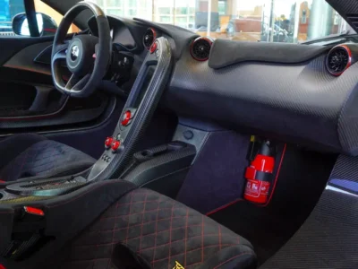2015 McLaren P1 3.8-liter Twin-Turbocharged V8 Engine Grey Black Sports Car