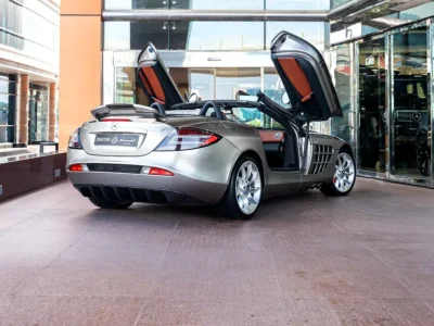 2009 McLaren SLR MERCEDES 5.4 Litres V8 Petrol Engine Silver Tan Sports Car