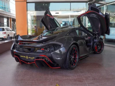 2015 McLaren P1 3.8-liter Twin-Turbocharged V8 Engine Grey Black Sports Car